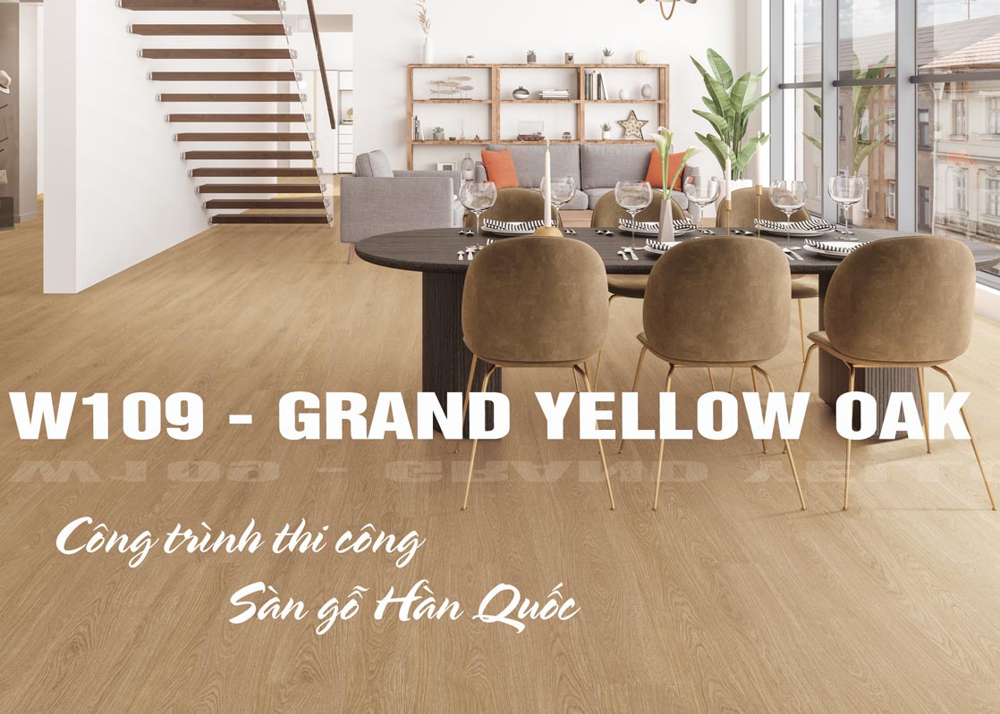 Công trình Sàn gỗ Hàn Quốc W109- Grand Yellow Oak- 8mm